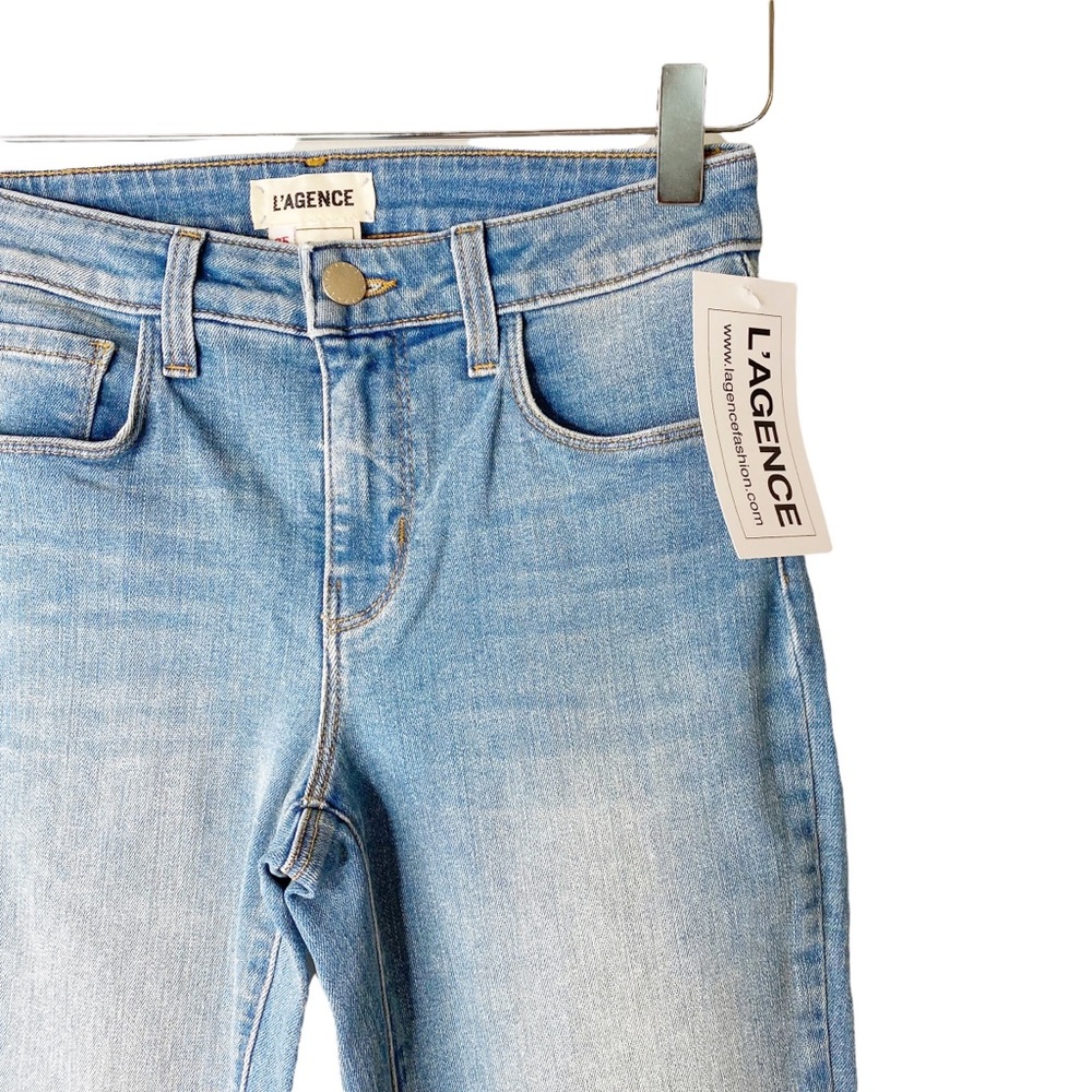 NWT L’AGENCE El Matador Ripped Distressed Mid Rise Jeans Size 25 - Picture 10 of 16